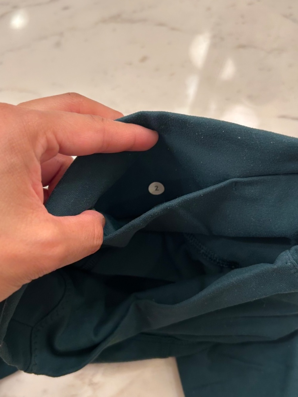 Lululemon Forest Green Mesh Athletic Leggings - Picture 10 of 10